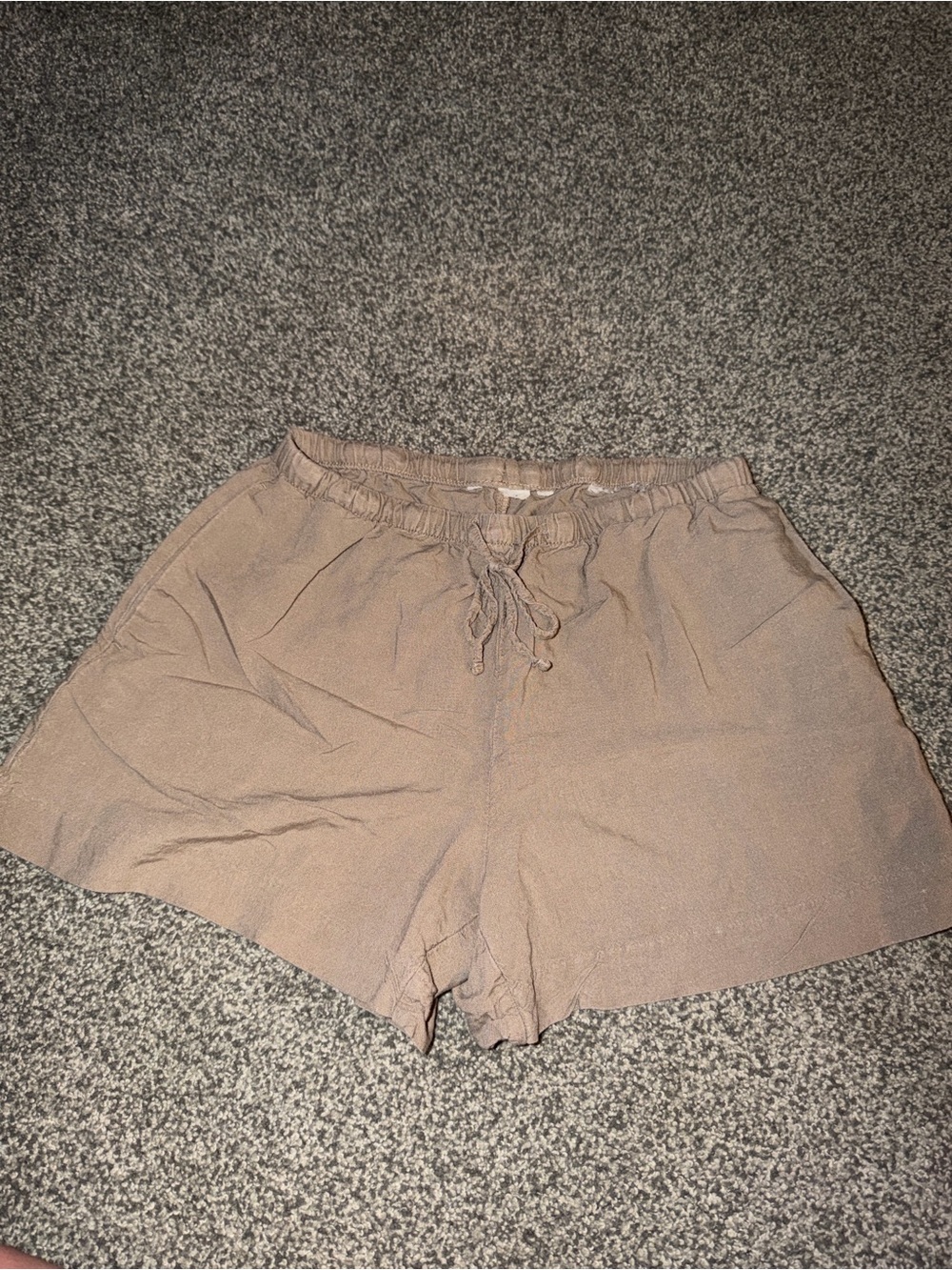 Women's Relaxed Drawstring Bermuda Shorts - Taupe